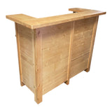 5ft Handcrafted Pine Wood Home Bar Station Party Station