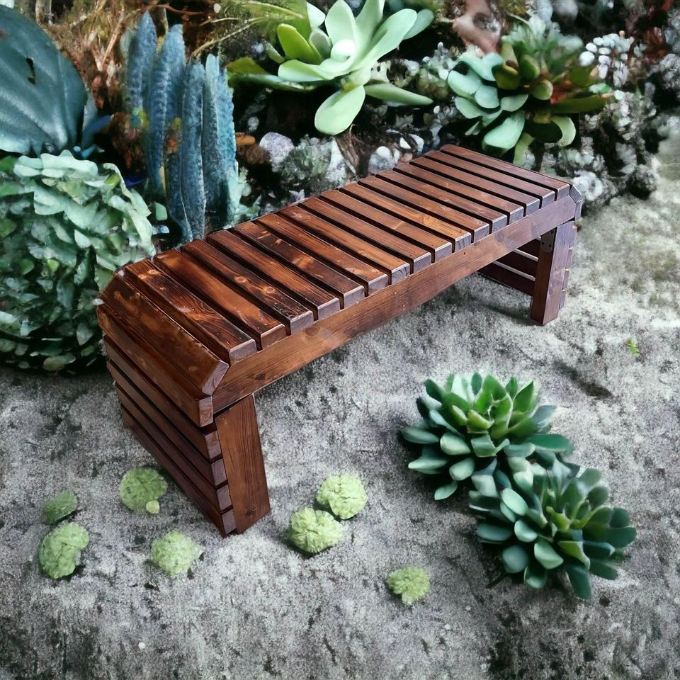 Handcrafted Wooden Bench