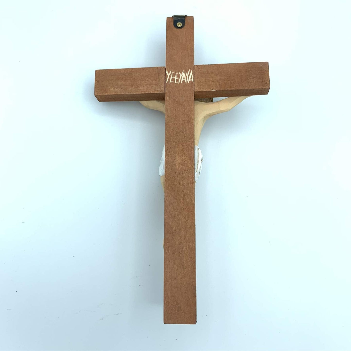 by Unbranded Hand Carved Wood Wooden Crucifix Figurines Merry Jesus Crucifix Religious Supplies