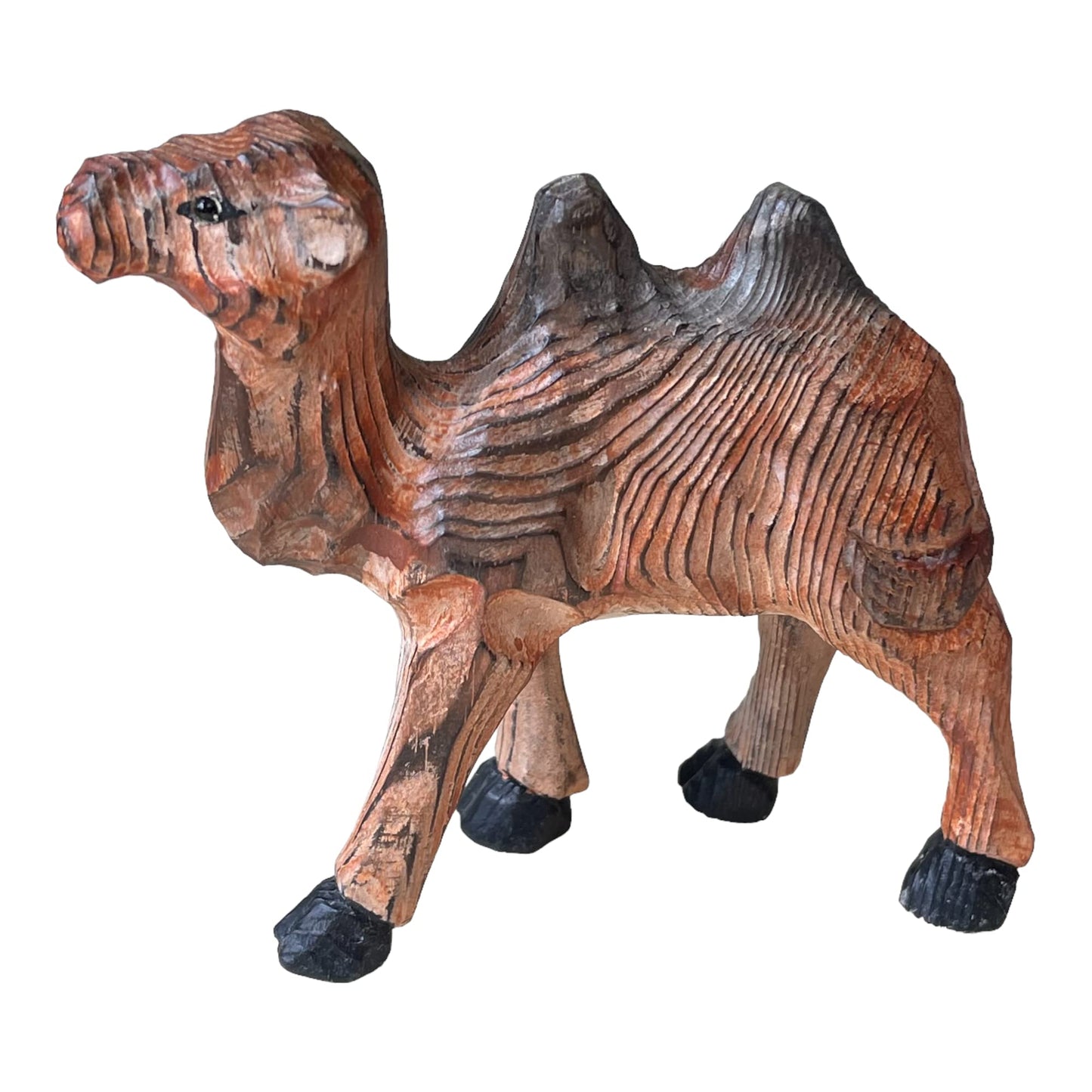 YEEYAYA Wood Camel Hand Carved Wood Sculpture Home Decor Wood Statue Wood Figurines Room Decor