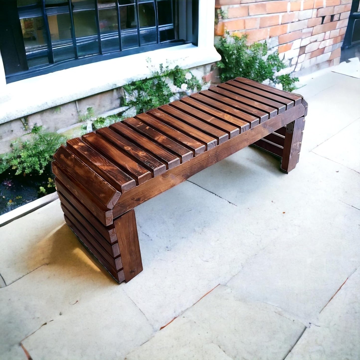 Handcrafted Wooden Bench