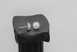 Sterling silver Stud earrings,daisy , Christmas gift includes gift box B01