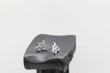 Stud earrings Sterling silver Stud earrings bicycle  Christmas gift includes gift box B10