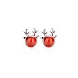 Christmas Sterling silver Stud earrings, Christmas gift includes gift box C06