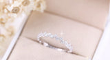 Rings zircon US Seller S925 Sterling Silver Rings Christmas gift with box F07