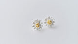 Daisy Sterling silver Stud earrings, Christmas gift includes gift box B15