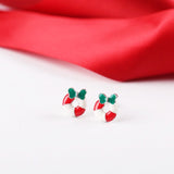 Christmas Sterling silver Stud earrings, Christmas gift includes gift box C05