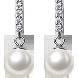 pearl earrings 925 sterling silver earrings Christmas gif with box e04
