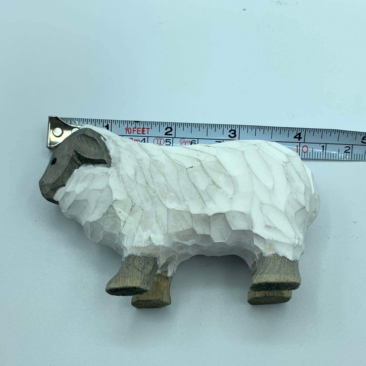 Hand Carved Wood Wooden sheep Figurine