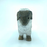 Wood sculpture woodcarving Hand Carved Wood Wooden sheep Figurine wood carving. hand made wood Figurines