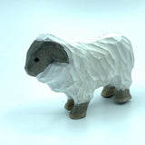 Hand Carved Wood Wooden sheep Figurine