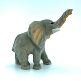 Hand Carved Wood Wooden elephant Figurine