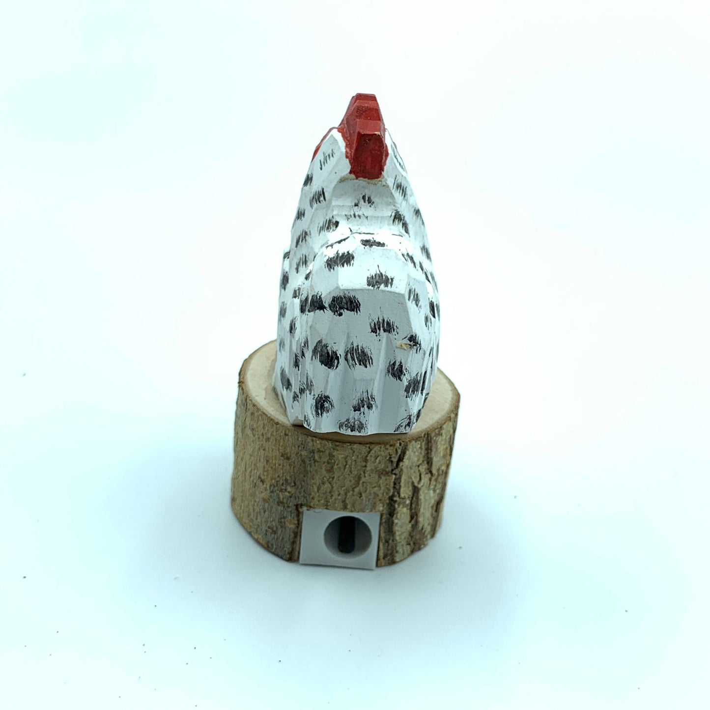 YEEYAYA hen handmade wood carvings Hen pencil sharpener room decor