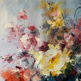 100% hand-painted vase flowers 20×24in oil paintings