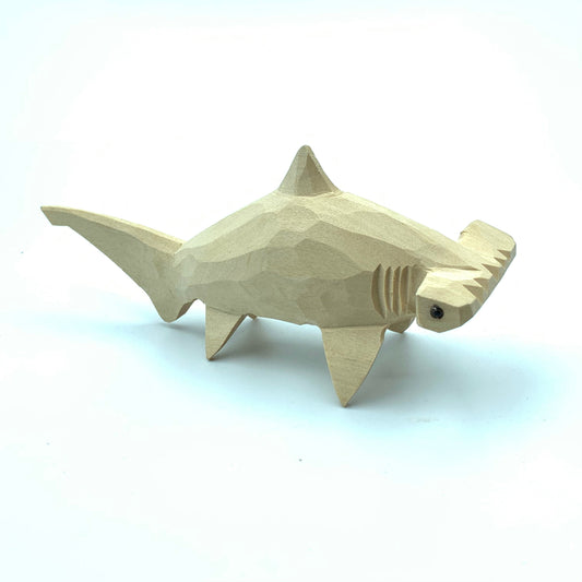 YEEYAYA 6 inch Shark Wood sculpture woodcarving Hand Carved Wood Wooden Marine animal shark Figurine home Decor