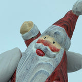 YEEYAYA Santa hi Wood sculpture Hand Carved Wood Wooden Santa Claus Figurine  Wood Statue Room Decor home Decor Merry Christmas gift