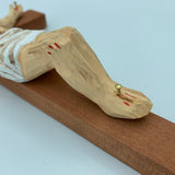 Hand Carved Wood Wooden  Crucifix  Figurines Merry Christmas gift