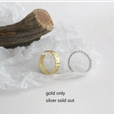 Rings 925 sterling silver plated 18k gold Christmas gif A05