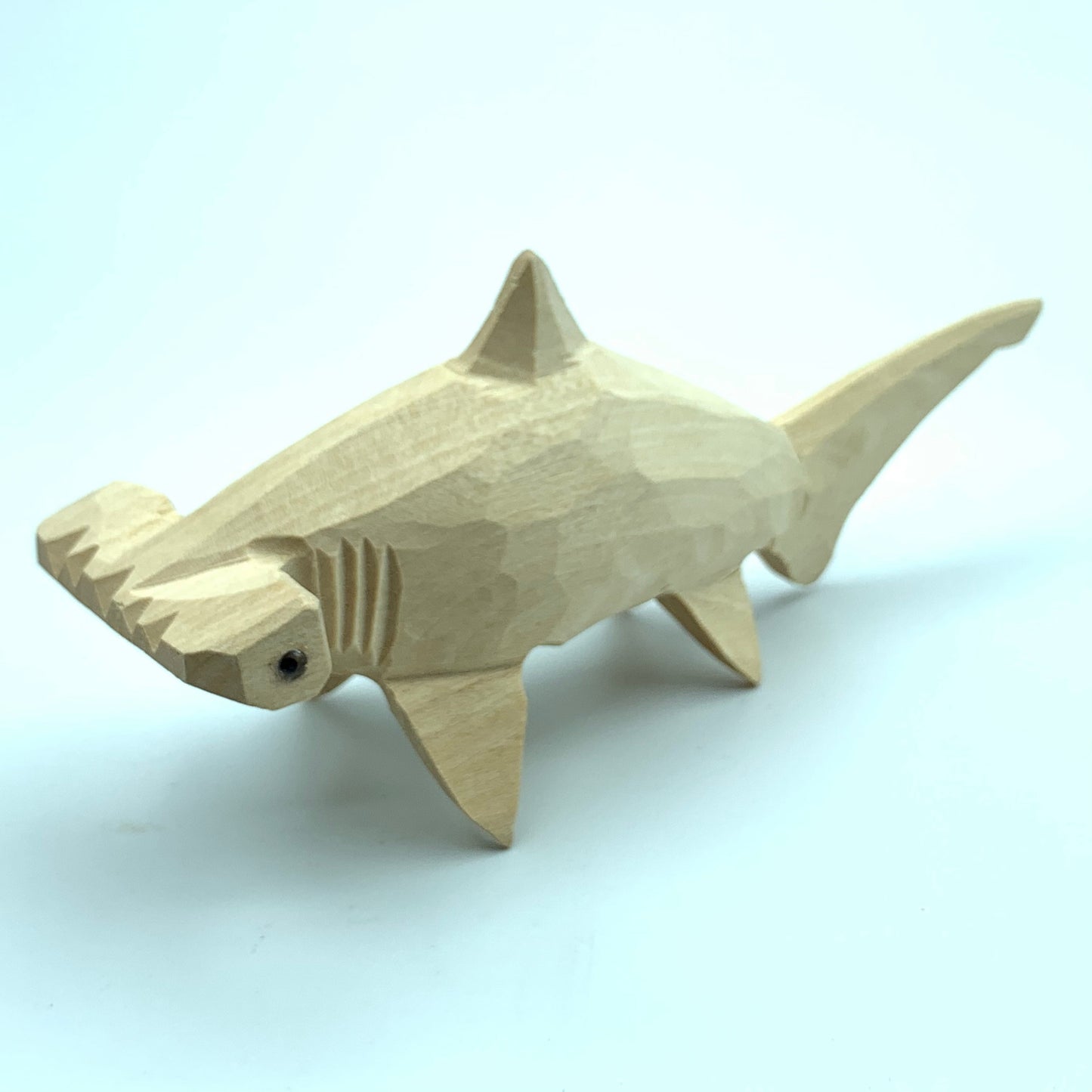 YEEYAYA 6 inch Shark Wood sculpture woodcarving Hand Carved Wood Wooden Marine animal shark Figurine home Decor