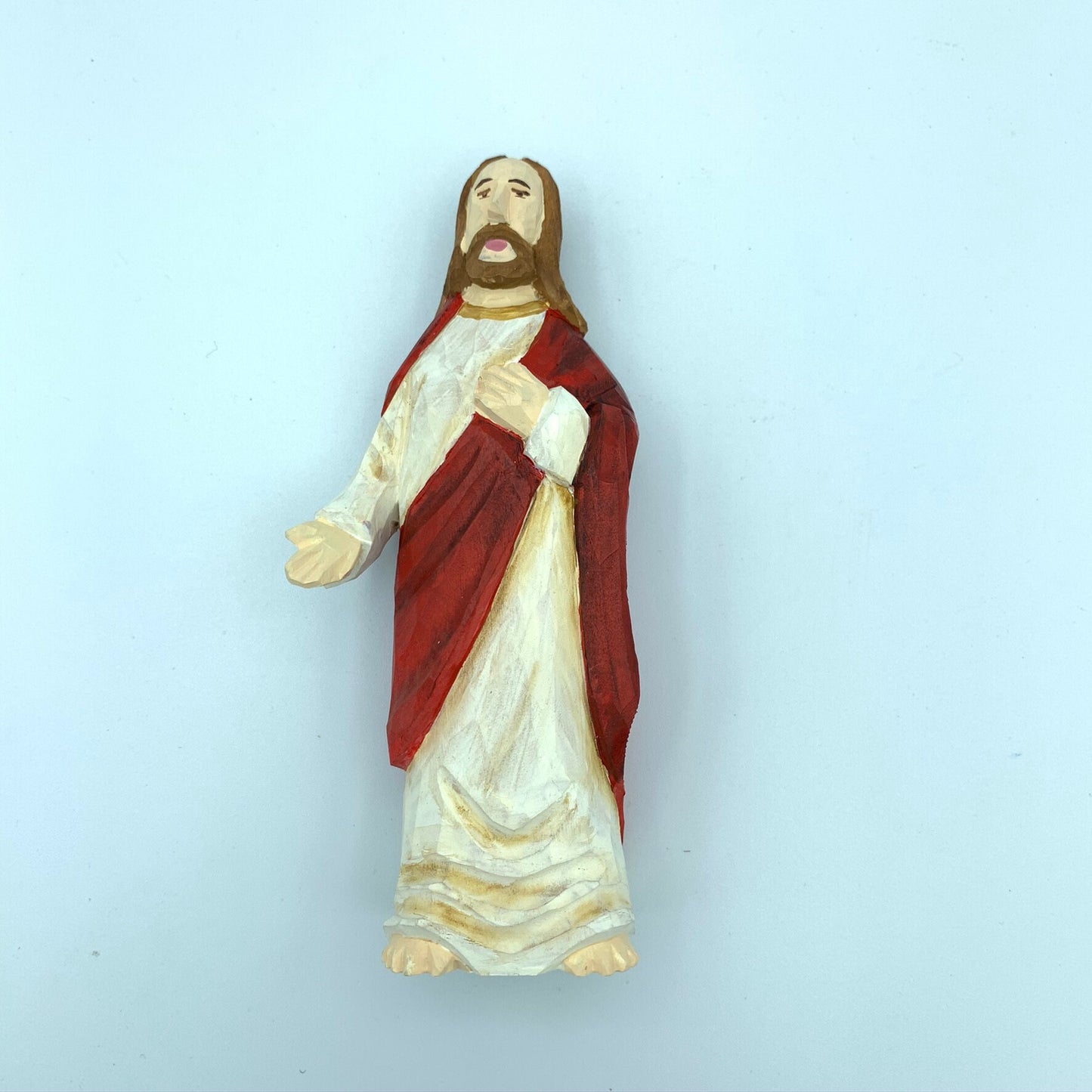 YEEYAYA Jesus Wood sculpture Religious articles Hand Carved Wood Wooden Jesus Figurines Merry Christmas gift