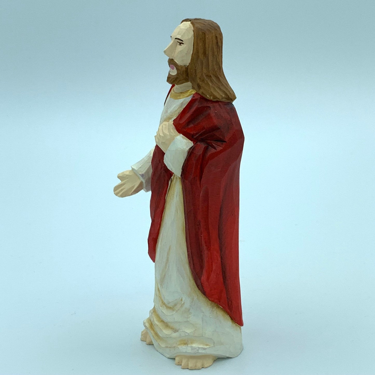 YEEYAYA Jesus Wood sculpture Religious articles Hand Carved Wood Wooden Jesus Figurines Merry Christmas gift