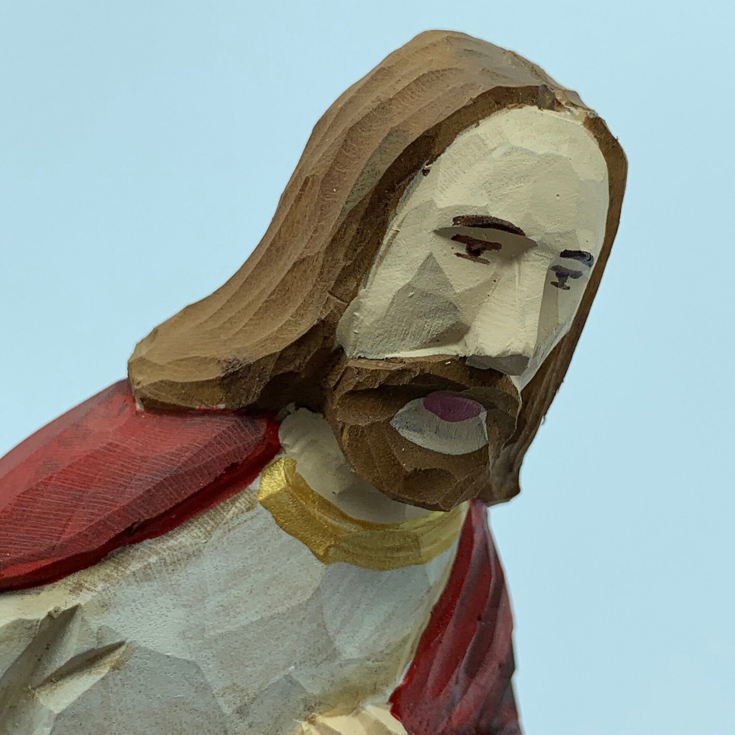 YEEYAYA Jesus Wood sculpture Religious articles Hand Carved Wood Wooden Jesus Figurines Merry Christmas gift