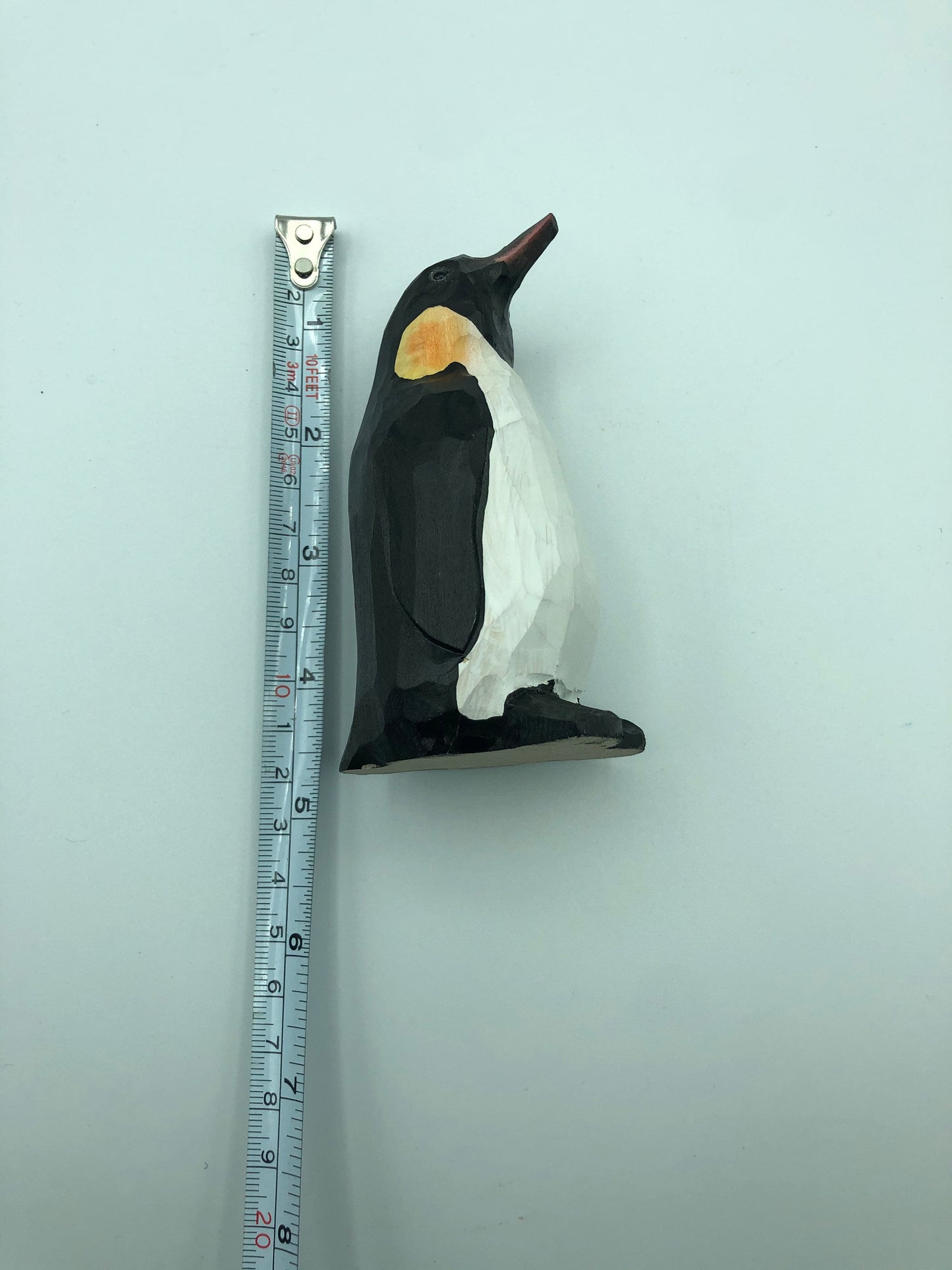 YEEYAYA penguin Wood sculpture woodcarving. hand made wood Figurines wood carving Hand Carved  Figurine Merry Christmas gift