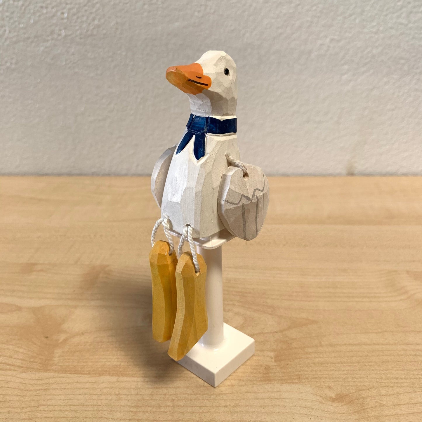 Hand Carved Wood Wooden Duck Figurine