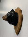 Hand Carved Wood Wooden Bear Figurine  Christmas gift present