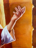 100% hand-painted 36in x24in Jesus oil paintings