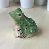 YEEYAYA Wood Frog Wood sculpture Home decor Wood statue Wood figurines room decor Hand Carved Christmas gift