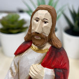 YEEYAYA Jesus Wood sculpture Religious articles Hand Carved Wood Wooden Jesus Figurines Merry Christmas gift