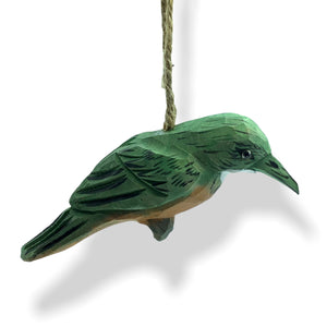 YEEYAYA hummingbird 3.8 inch Wood sculpture hand made woodcarvings A birds pendant Arts crafts home Decor room Decor