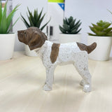 YEEYAYA Wood Dog puppy Wood sculpture Home decor Wood statue Wood figurines room decor Hand Carved