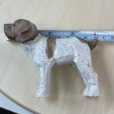 YEEYAYA Wood Dog puppy Wood sculpture Home decor Wood statue Wood figurines room decor Hand Carved