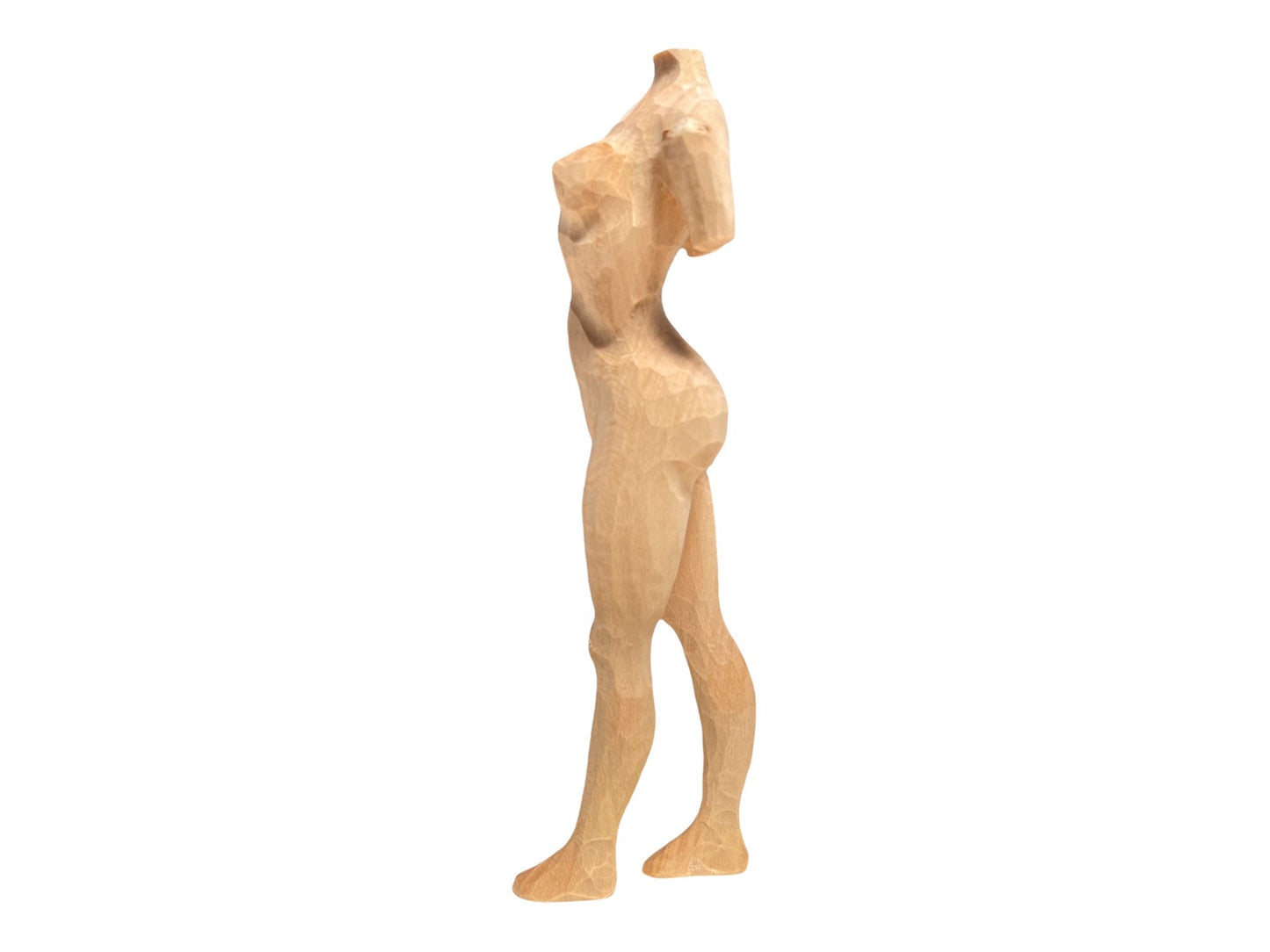 YEEYAYA 6”Statue of Venus body Wood sculpture woodcarving Hand Carved Wood Wooden astronaut Figurine  home Decor Room decor