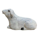YEEYAYA Wood sheep lamb Wood sculpture Home decor Wood statue Wood figurines room decor Hand Carved farm animals