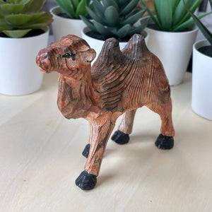 Wood Camel Wood sculpture Home decor Wood statue Wood figurines room decor Hand Carved