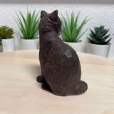 YEEYAYA Cat kitten Kitty Wood sculpture Home decor Wood statue Wood figurines room decor