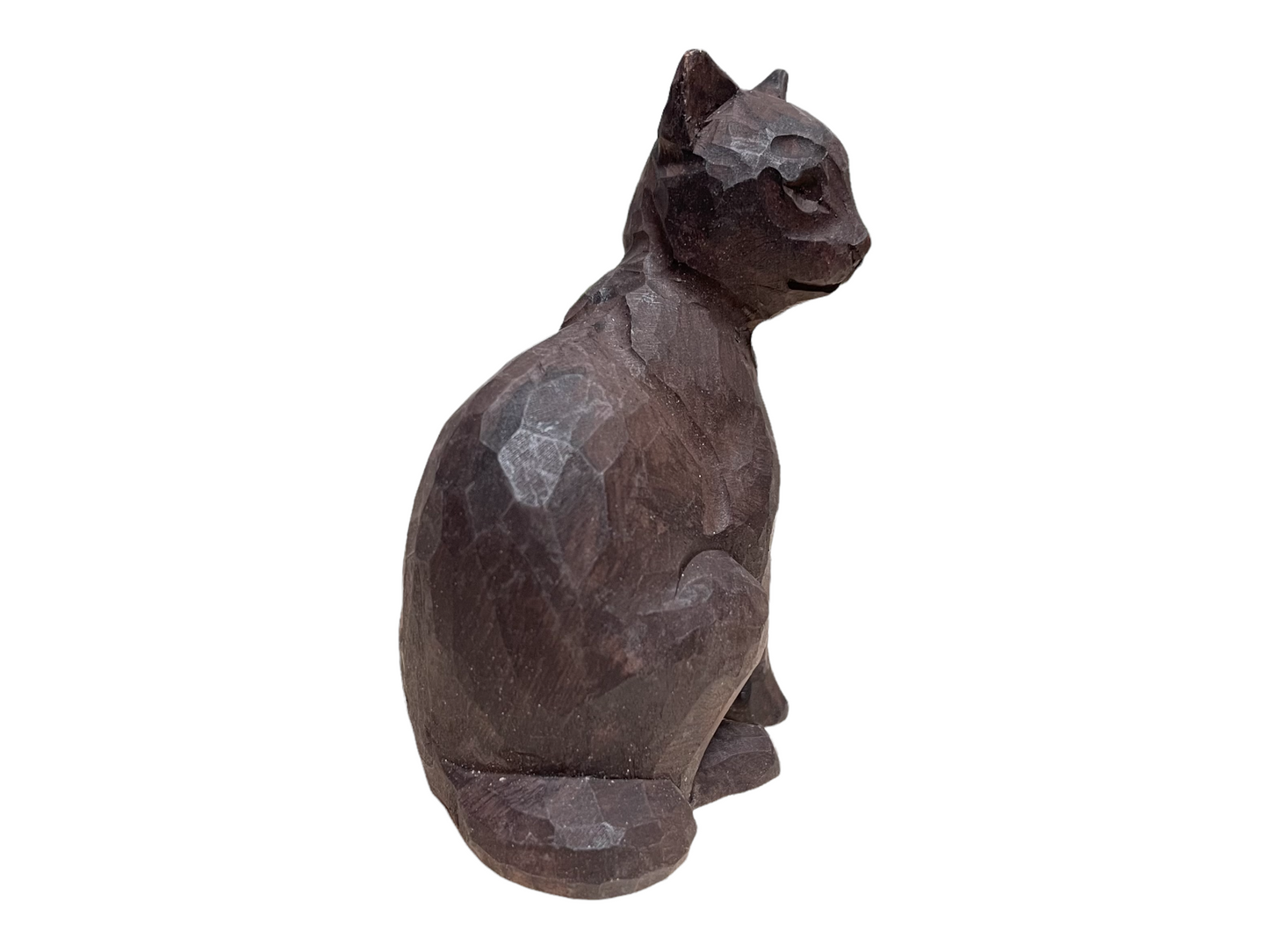 YEEYAYA Cat kitten Kitty Wood sculpture Home decor Wood statue Wood figurines room decor